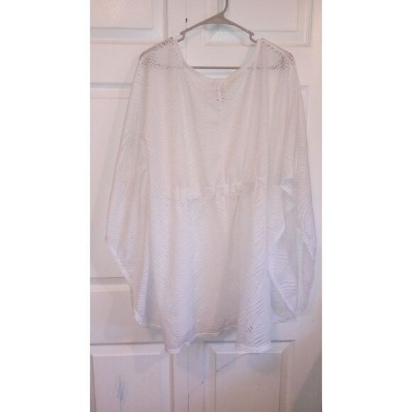 Catalina white swimsuit cover 2X - Picture 2 of 5
